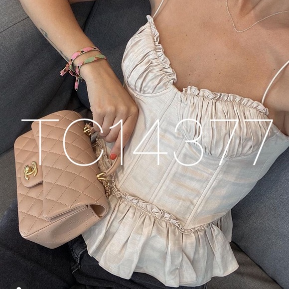 H&M BROCK COLLECTION NWT Corset Style Top - Picture 2 of 16